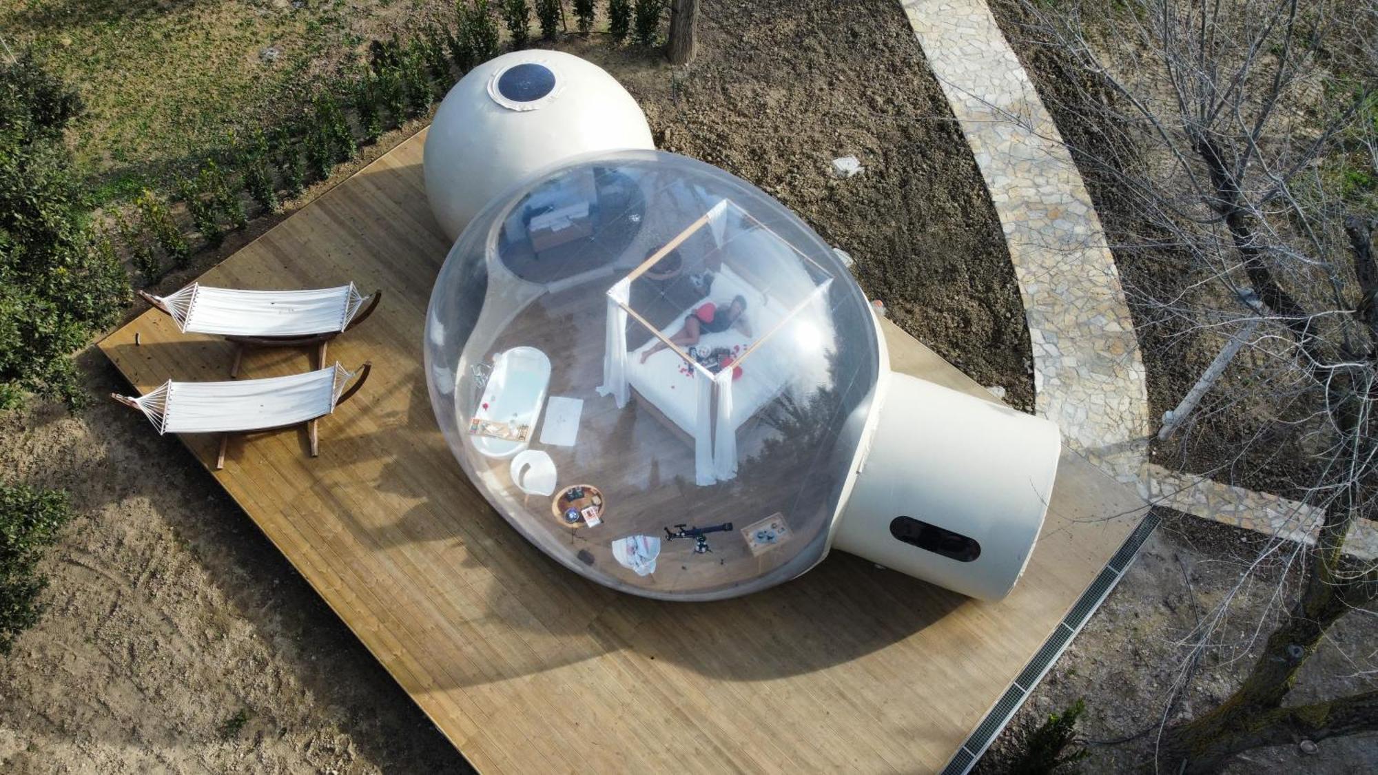 Bubble Room Puglia Villa Bautier Bubblenights Чериньола Экстерьер фото